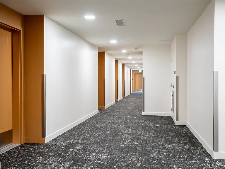 Brightly lit hallways
