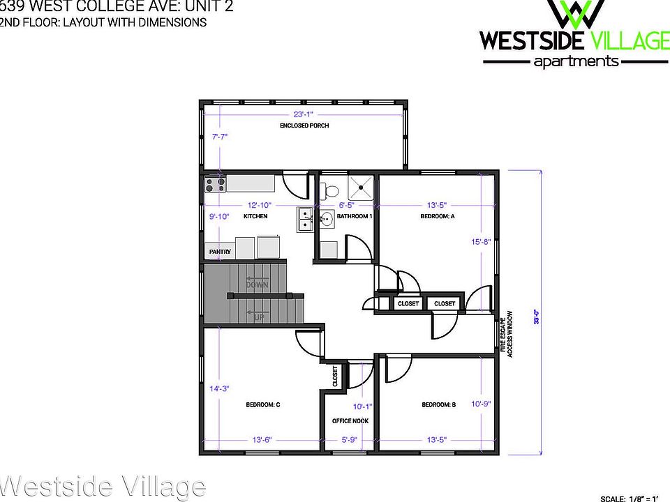 2nd image of 639 W College Ave APT 2