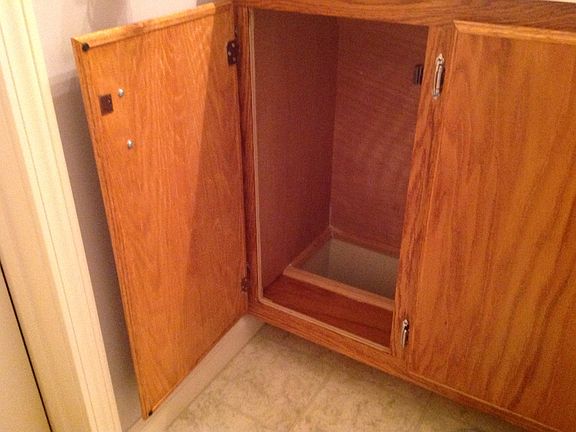 Hide away laundry shoot 