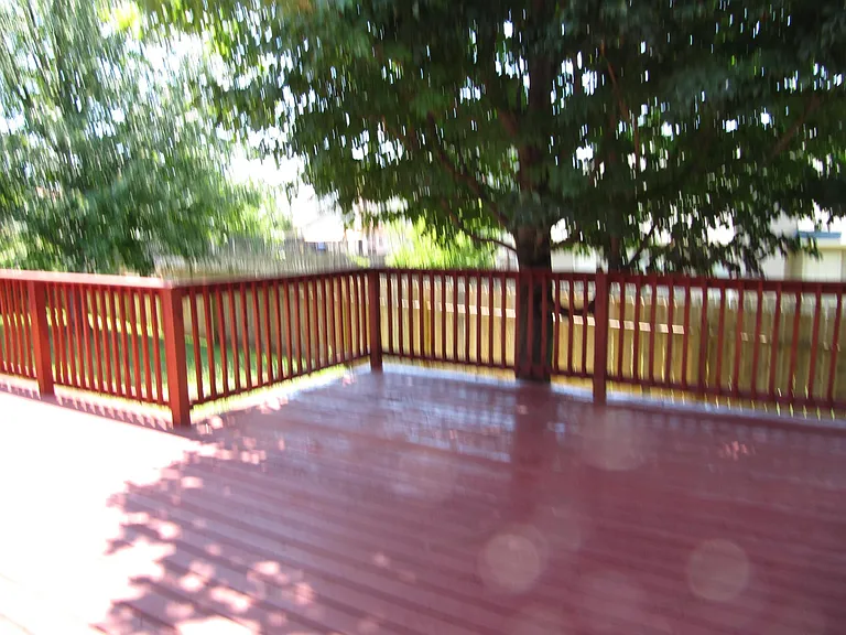backyard deck.