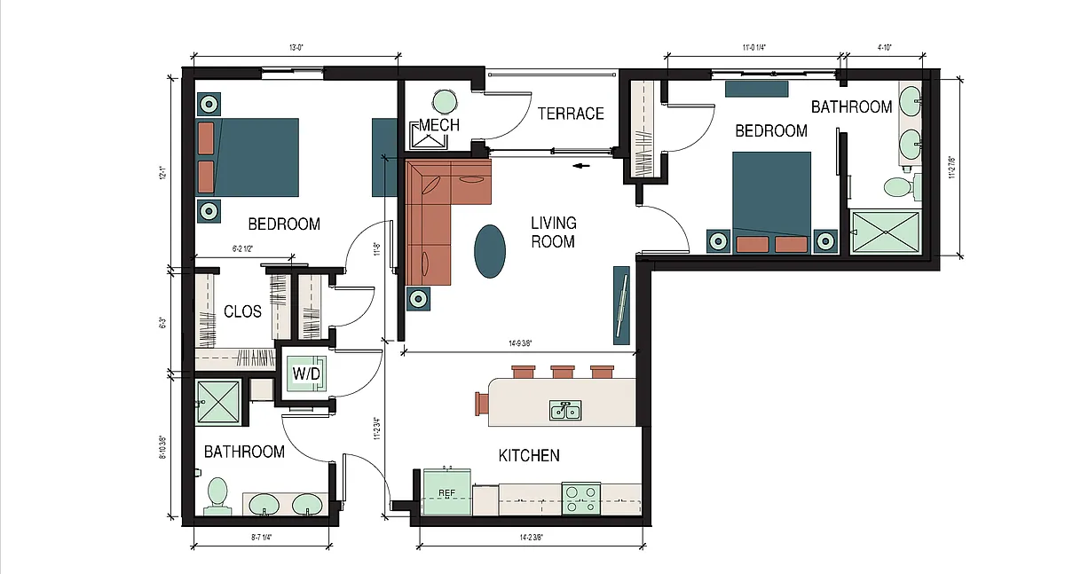 Floor plan Loree