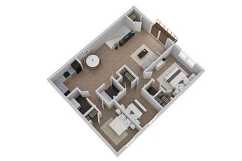Floor plan 3 Bedroom 1.5 Bath Reno ML