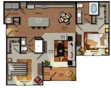 Floor plan Met