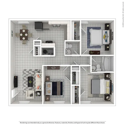 Floor plan Three Bedroom