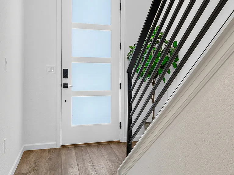 Front door entry and stairs