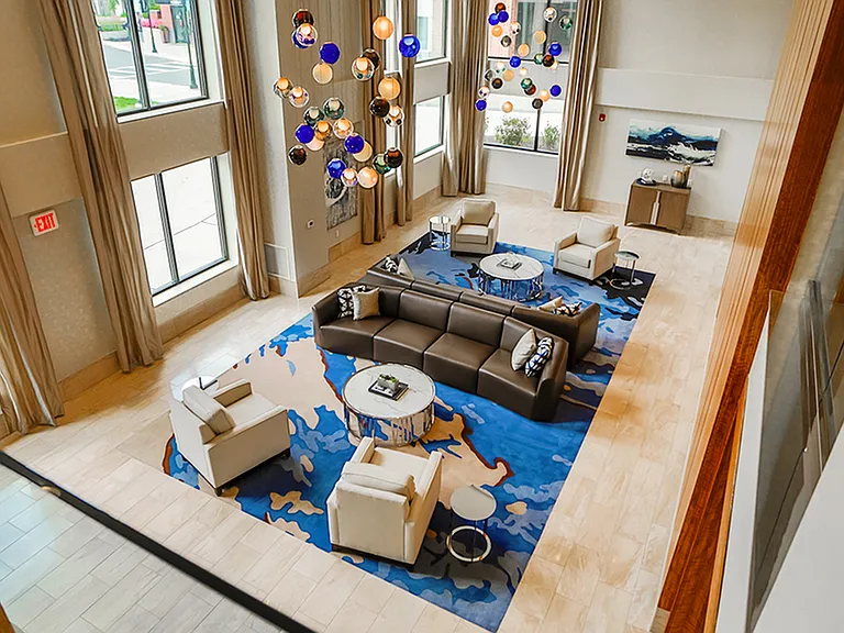 Enter into this well designed resident's lounge