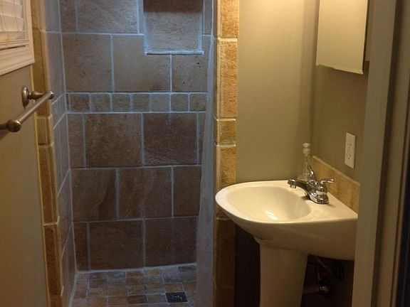 Master bathroom with walk in shower