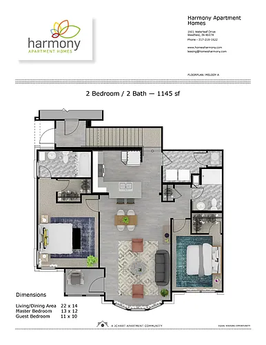 Floor plan Melody A 2.2 (attached garage)