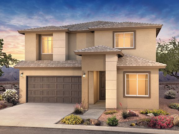 Contemporary Fifth Avenue with Home Exterior C with flat tile roof and modern look.