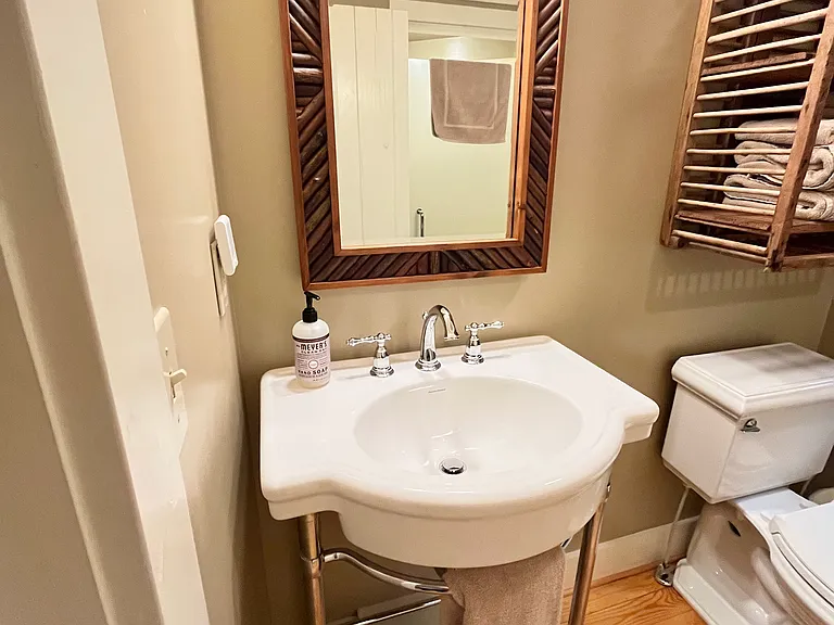 Spotlessly clean sink.