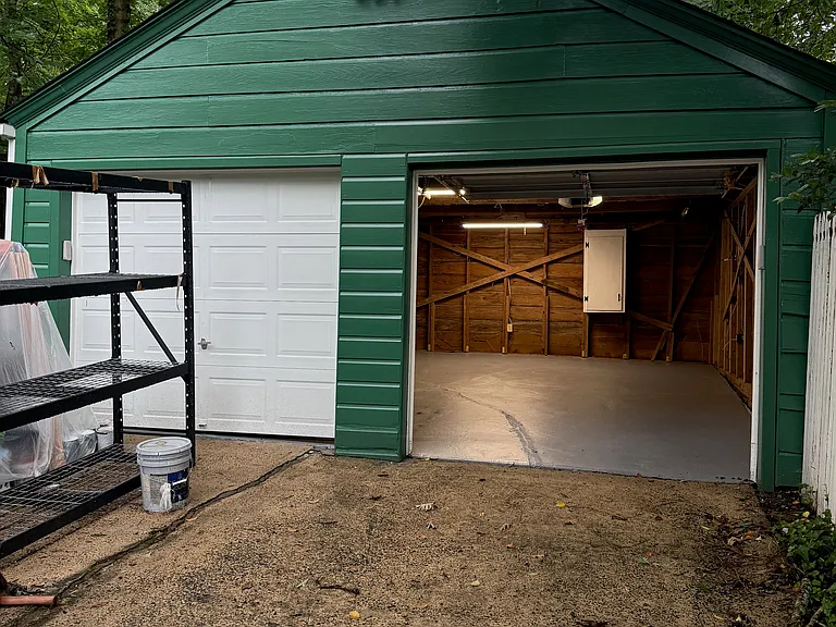 Wired Detached Two Car Garage