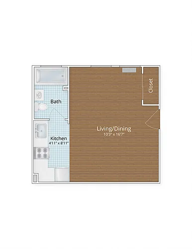 Floor plan Studio