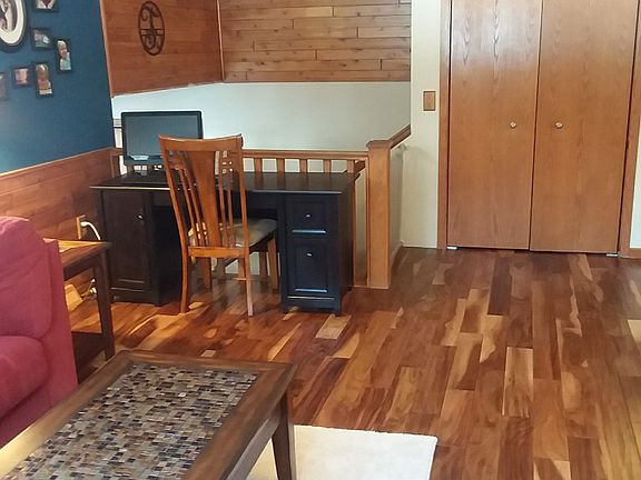 living room with pantry