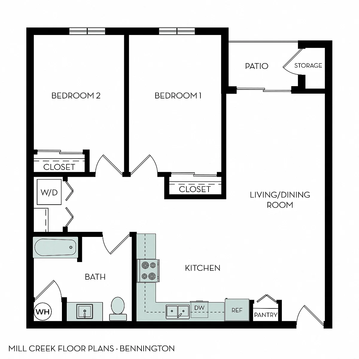 Floor plan Bennington