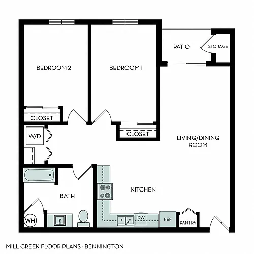 Floor plan Bennington