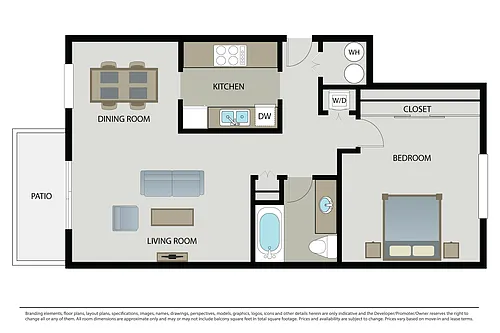 Floor plan Plan 1B