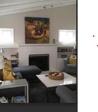 Livingroom has fireplace
