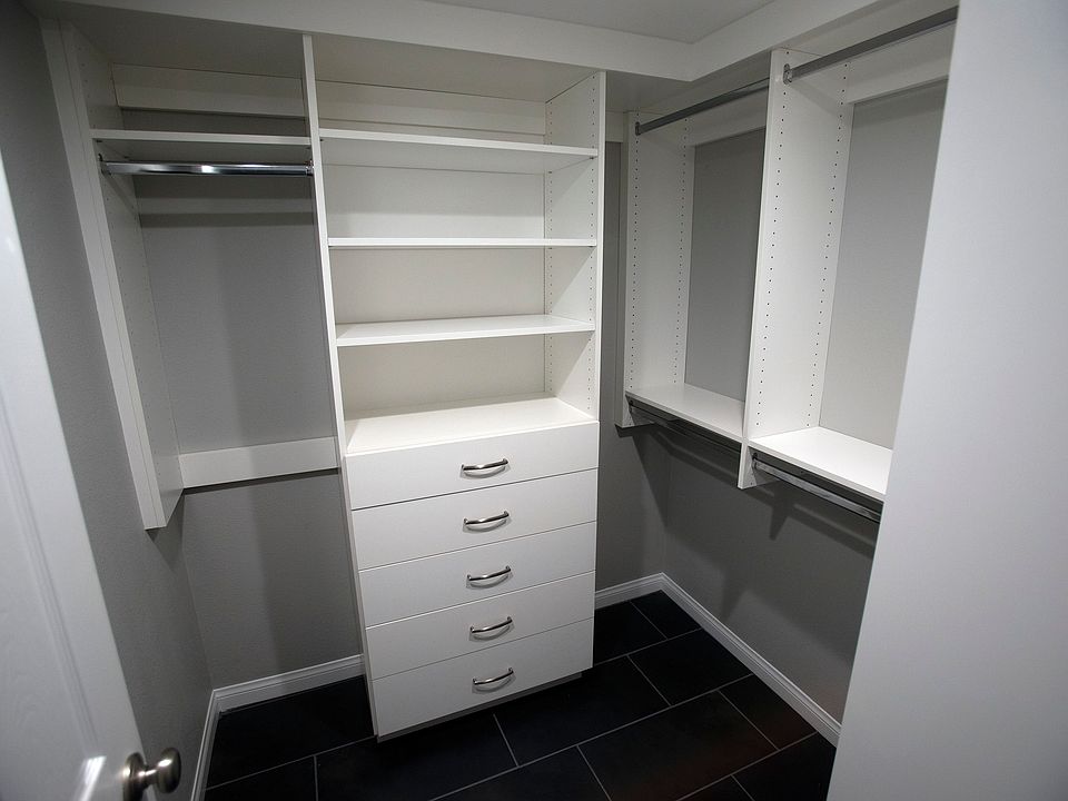Walk in closet in master