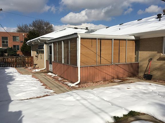 Extra living space in enclosed back patio!