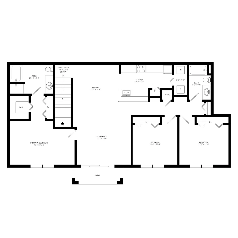 Floor plan C3- Upper