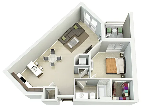 Floor plan 1C