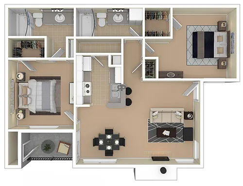 Floor plan 2B