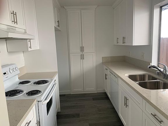 New Kitchen with Cabinets, Cook Stove, and Dish Washer