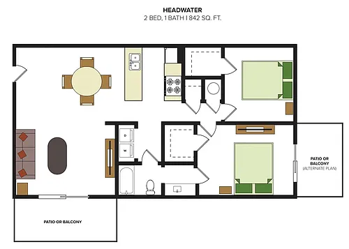 Floor plan Headwater Renovated
