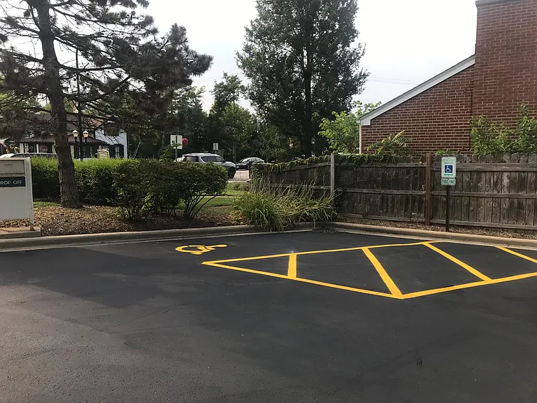 Handicapped Parking & Drop Off Box