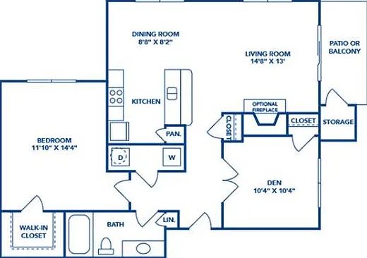 1 Bedroom | 1 Bath | 912 SF 1 Bedroom | 1 Bath | 912 SF