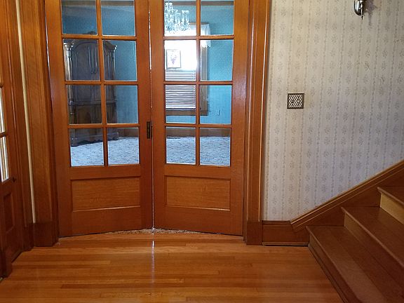 French doors to dining