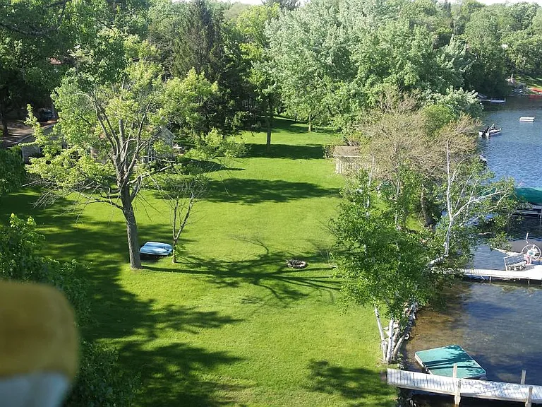 Blue Spring Lake view from yard looking south