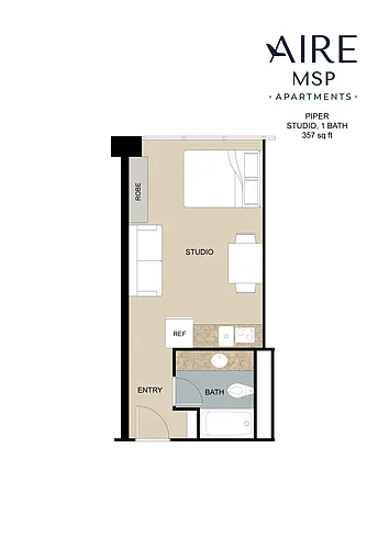 Floor plan Piper | Furnished
