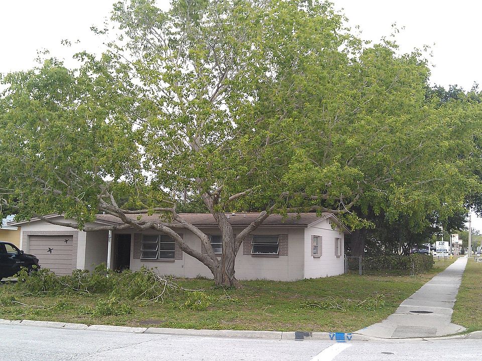 Front of house on corner