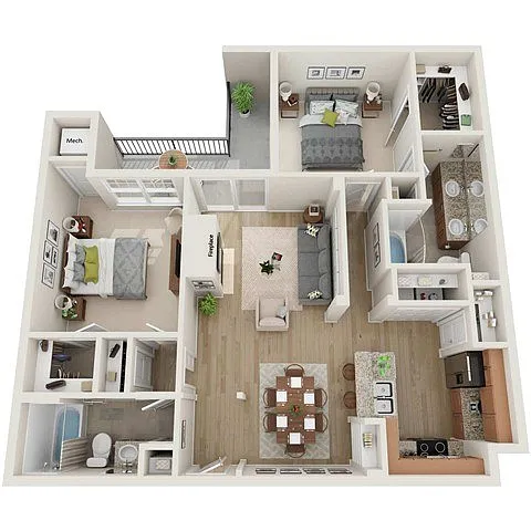 Floor plan Buckingham