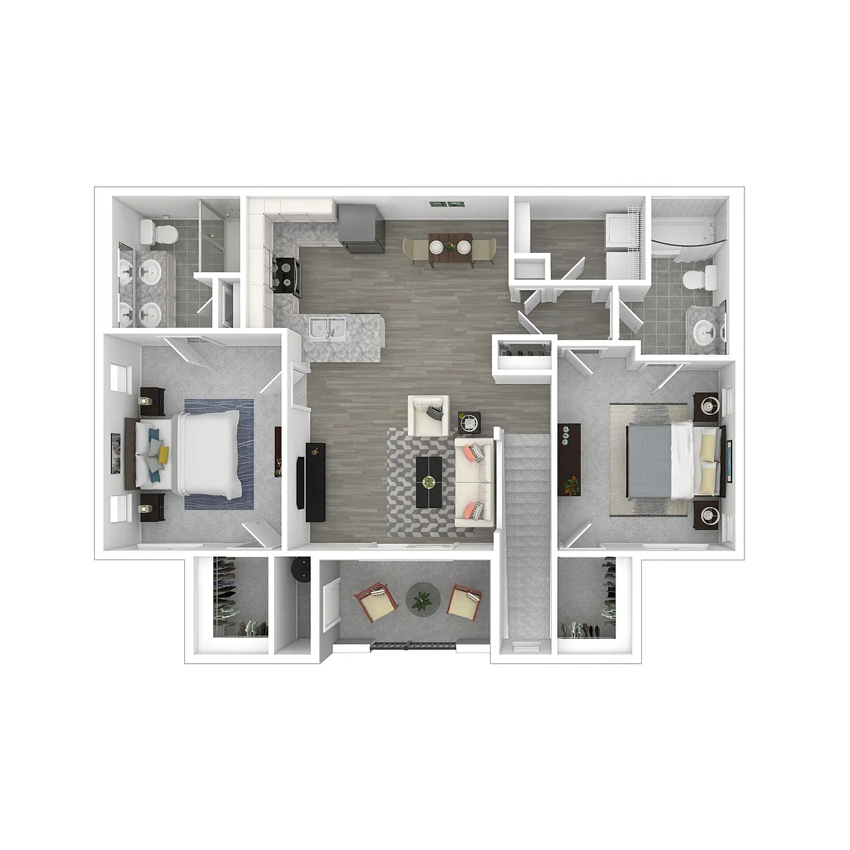 Floor plan 2X2D - Skysuite
