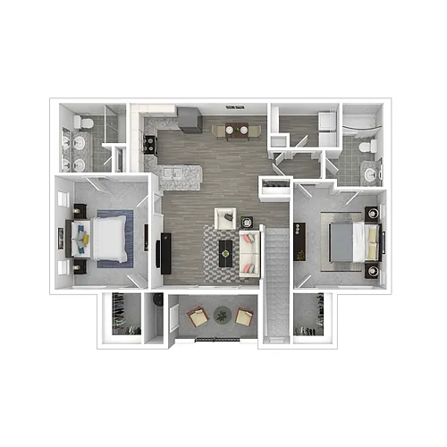 Floor plan 2X2D - Skysuite