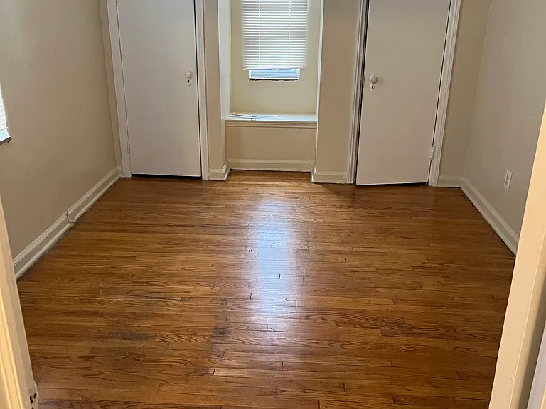 Bedroom with two closets