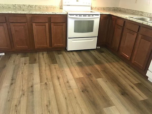 created extra counter space in larger brand new kitchen!