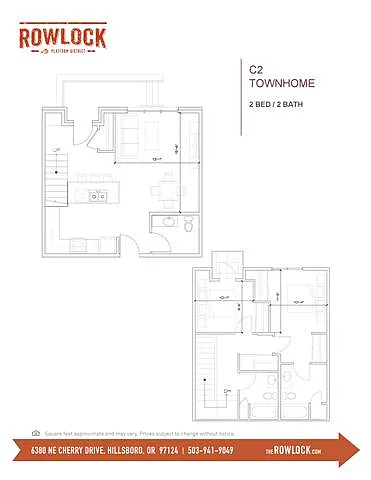 Floor plan 2x2 C2 TOWNHOME