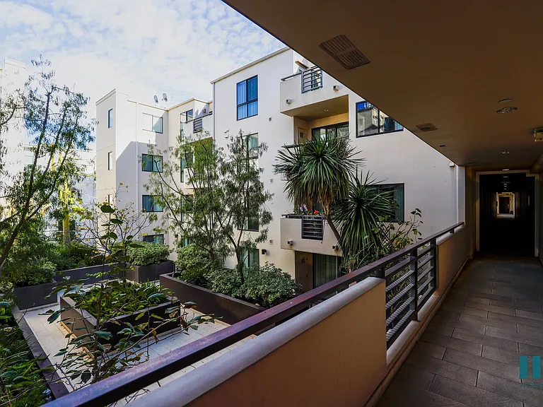 Upper-Level View of Interior Courtyard