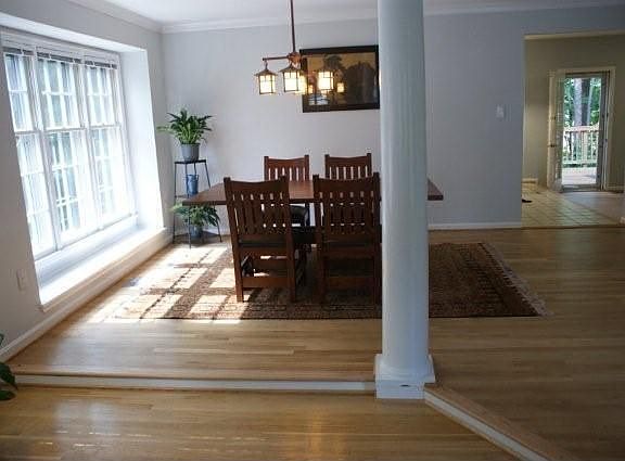 Open sunny floor plan