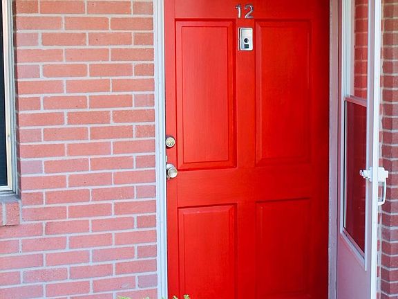 red doors to the apartments