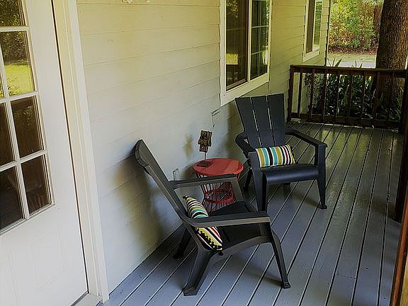 Front Porch with Fans