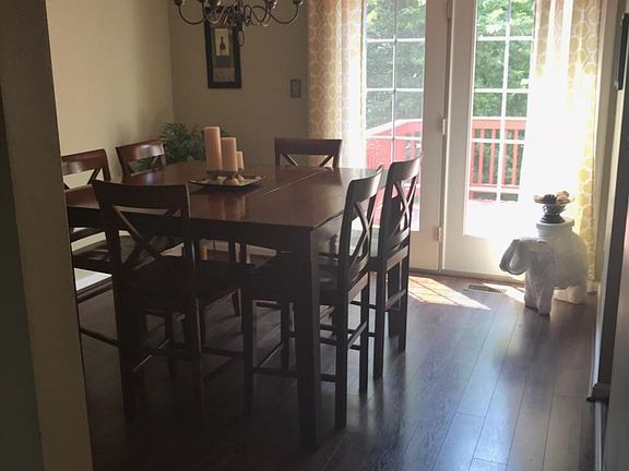 2nd floor main level. Dining room and French doors out to t