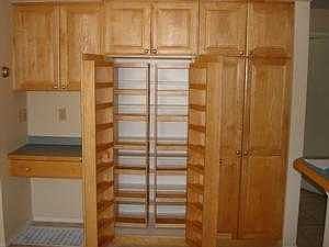 Built in storage pantry