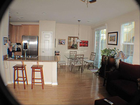 Kitchen and eating area