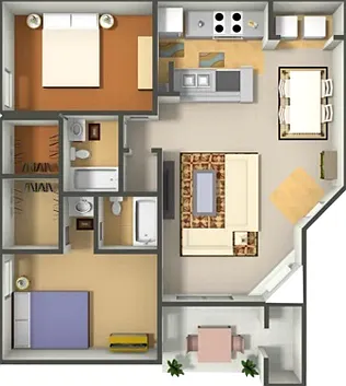 Two Bedroom Two Bath Two Bedroom Two Bath