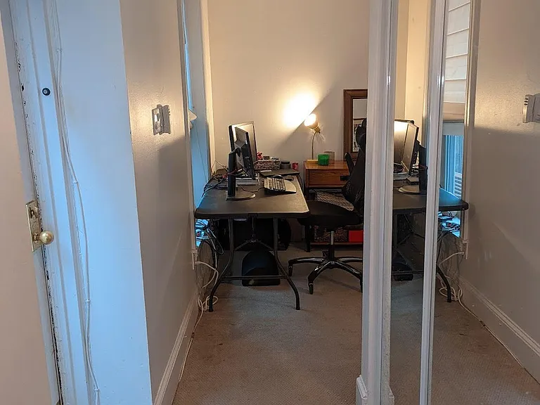 one bedroom, set up as office
