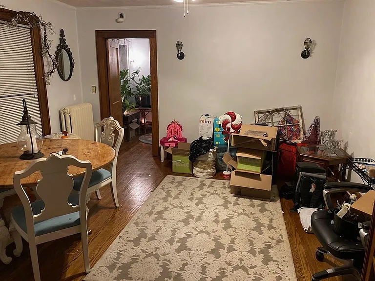 Dining/Den/Sitting Area. All trim and doors have been painted white.